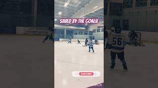 SAVED BY THE GOALIE #hockey #shorts #trending #trend #nhl  #subscribe #ytshorts #youtube #goals #fyp