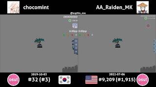 chocomint vs AA_Raiden_MK | Hatsune Miku - Kouon Chu Oniki Test [0108] +(TD)HD