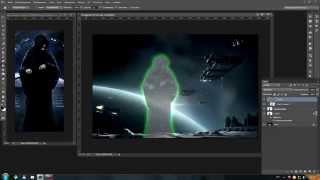 Как сделать эффект голограммы в Photoshop CC.