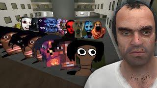 Juandale Nextbots Family and Horror Nextbots Case me in Room. Garry's Mod