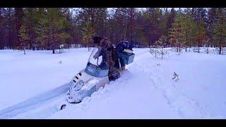 Буран короткий по глубокому снегу. Реальные покатушки #будниолега