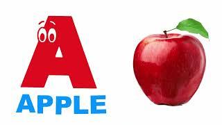 The ABC Phonic Song - Toddler Learning Video : "A is for Apple a a Apple, B is for Ball b b Ball"