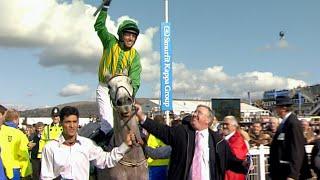 One of the best rides at the Cheltenham Festival! Davy Condon guides EBAZIYAN to 2007 Supreme glory