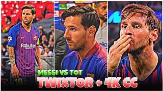 Messi Vs Tottenham - Best 4k Clips + CC High Quality For Editing  #part5