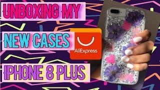 UNBOXING MY NEW IPHONE 8 PLUS CASES 2019 || ALIEXPRESS CASES||LOOKS SUPER NICE