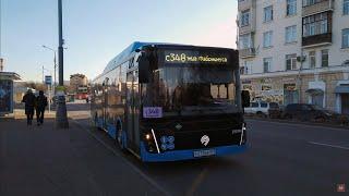 с348 маршрут автобуса. 21.01.2025 год. Москва.