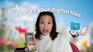 How I organize my digital files (phone and desktop) | Spring digital cleaning & decluttering ️🪣