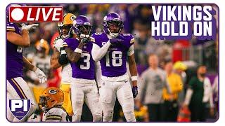 POSTGAME REACTION: Vikings hold on to beat Packers 27-25