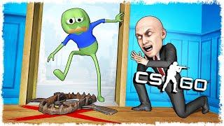 КРУГОМ ТРОЛЛЬ ЛОВУШКИ!!! ЛЯГЯ ТРОЛЛЬ vs ХИТМАН МАНЬЯК В CS:GO!!!