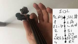 Keman Çalışması - Sol telinde basılan parmaklar