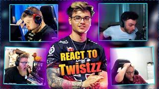 CS GO PROS REACT TO TWISTZZ PLAYS