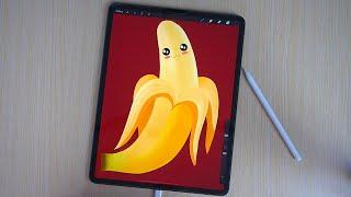 Procreate For Beginners - Kawaii Banana