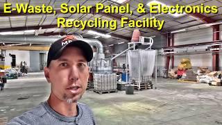 E-Waste, Solar Panels, Electronics Recycling Line For Copper & Precious Metals