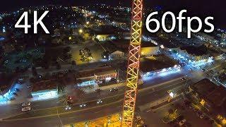 Vomatron at night on-ride 4K POV @60fps Screamer's Park Daytona Beach