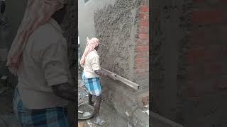 wall plaster process #construction #amazingshorts #house #plaster