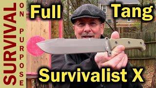 Kizlyar Supreme Survivalist X Full Tang Survival Knife - Not A Rambo Knife