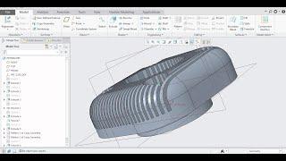 4K || Details of Engine Head || Engine Head || Engine Head Design in CREO || Other Software Design