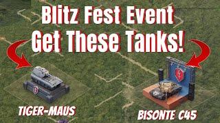 NEW BLITZ FEST EVENT! GET THE NEW TIGER-MAUS!