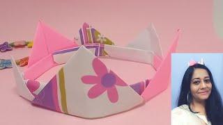 DIY Easy Modular Origami Crown: Step-by-Step Instructions by Bushraz Origami