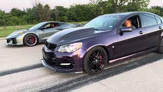 Some fun with my Holden and my buddies C8 Corvette Z06 supercar.
