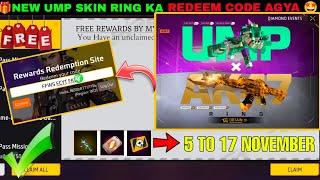 FREE FIRE REDEEM CODE TODAY 6 NOVEMBER REDEEM CODE FREE FIRE | FF REDEEM CODE TODAY 6 NOVEMBER