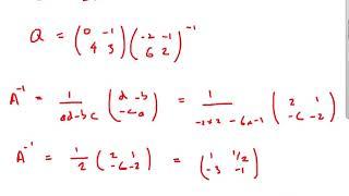 Additional Maths IGCSE Matrices past paper questions