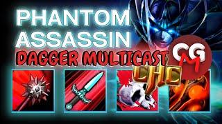 DAGGER MULTICASTING PHANTOM ASSASSIN | GIANT STRIKES + STIFLING DAGGER & MULTICAST | CHC DOTA 2