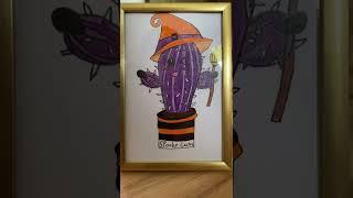 Spooky Cactus Art