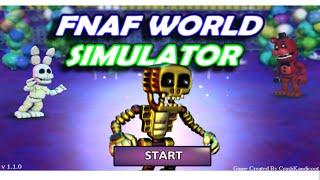 FNAF World Simulator Full Game Walkthrough No Commentary