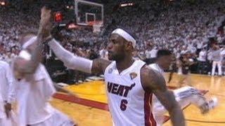 NBA Finals 2013: LeBron James' Late 19-Foot Jumper Helps Seal NBA Championship for Heat