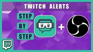 How to setup twitch alerts | OBS studio & Streamlabs | Step by Step