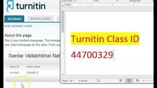 NEW 2024 Turnitin Logins with Free Turnitin Class ID and Enrollment key for Plag and AI check