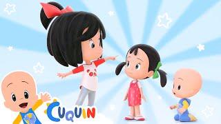 Head Shoulders Knees and Toes | Cleo & Cuquin | Songs | Kids