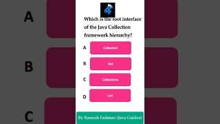 Java Quiz 36 - What is the root interface of the Java collections framework hierarchy #java #quiz