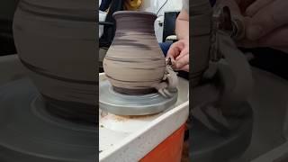 "Нерикоми" обточка #керамика #ручная_работа #гончар #pottery