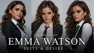 AI Lookbook - ft. (Emma Watson) - Suits and Desire - Part I - Office Attire - Suits - Tie - Try-on