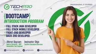 Java Developer Bootcamp | Introduction Program | Techpro Education