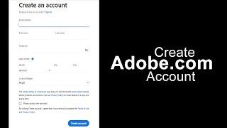 Adobe.com Sign Up: How to Create/Register Adobe Account in 2 Minutes?