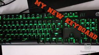 MY NEW KEYBOARD(hp pavilion 500 gaming keyboard)