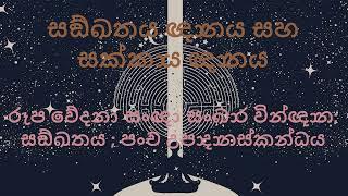 ජිවිතයේ යෙදීම් වල ගෝචරත්වය; - සඞ්ඛතය ඥානය සහ සක්කාය ඥානය