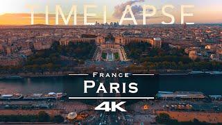 Paris, France  - TIMELAPSE  by drone [4K]