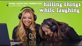 Jade Thirlwall Hitting Things While Laughing