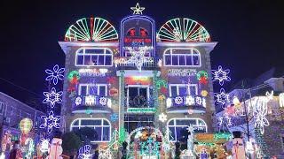 Dyker Heights Christmas Lights 2023 Walking Tour | Brooklyn, New York City