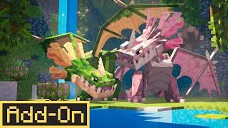 The BEST DRAGONS ADDON! New Update v1.4 for Minecraft Bedrock Edition