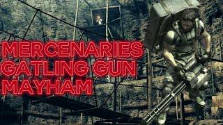 RESIDENT EVIL 5 MERCENARIES THE MINES GATLING GUN 4K GAMEPLAY