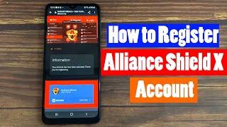 How to Register Alliance Shield X Account? Create Account of Alliance Shield (App Manager)