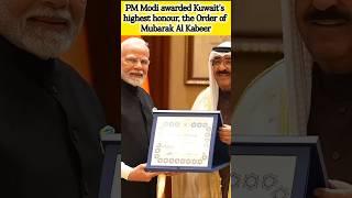 PM Modi awarded Kuwait’s highest honour, the Order of Mubarak Al Kabeer