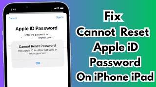 Cannot Reset Apple iD Password - How To Fix Cannot Reset Apple.iD Password Error On iPhone iPad 2023