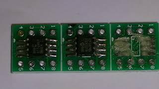 Soldering PIC 12f683 smd chips on adapter boards - eflose #1446