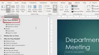 Import a Word Outline into PowerPoint